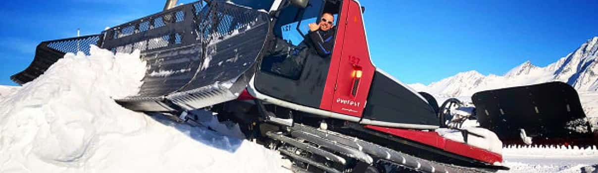 Photo 1 Driving a Snow Groomer. Private Tour