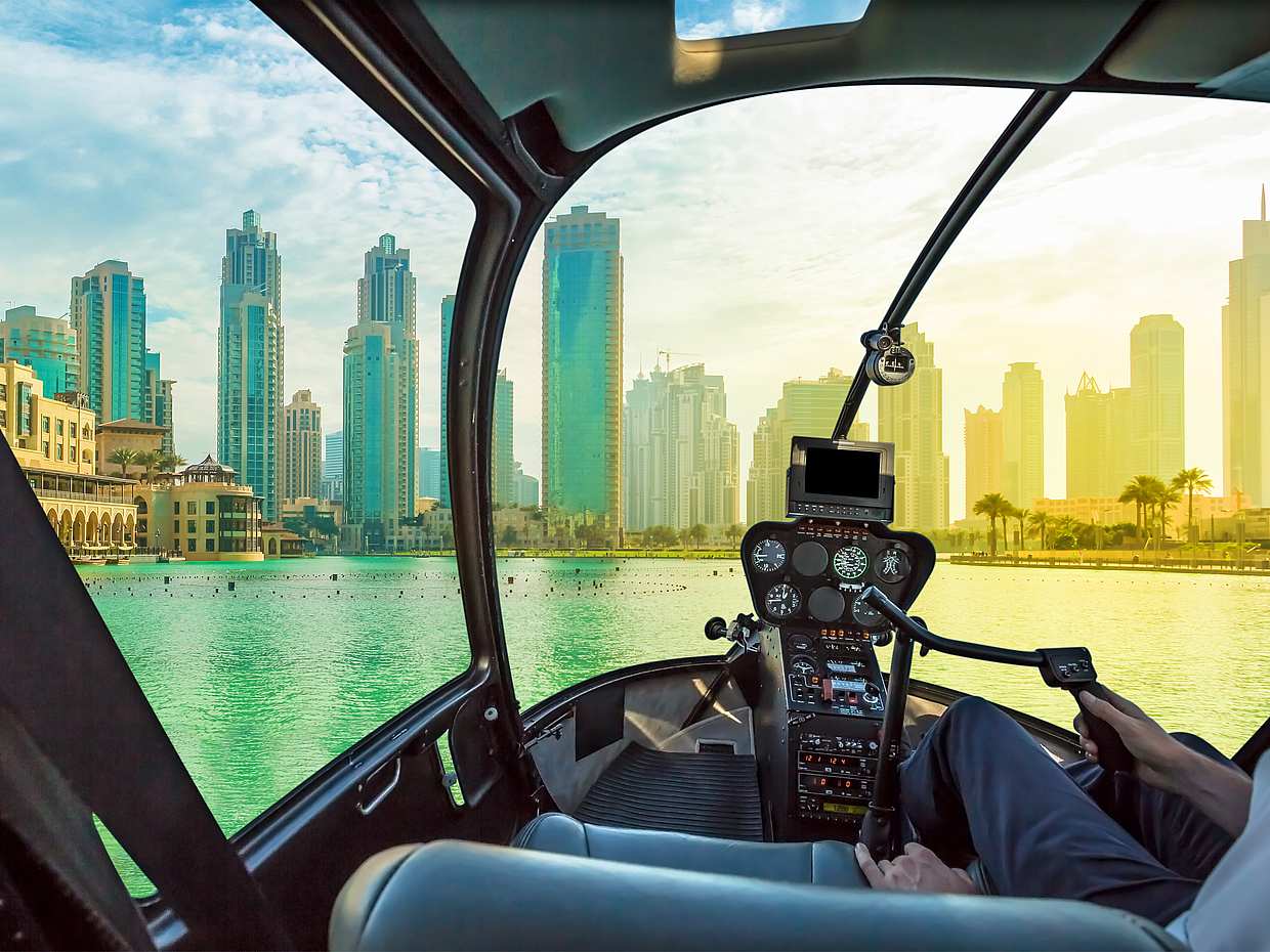 Excursión privada en helicóptero desde el helipuerto de Atlantis the Palm en Dubai