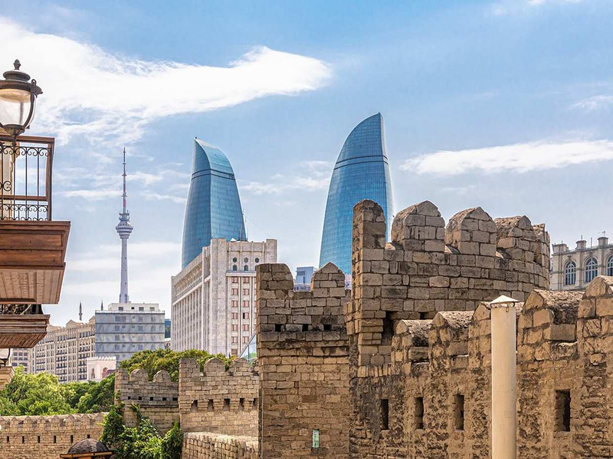 Passeggiata giornaliera a Baku