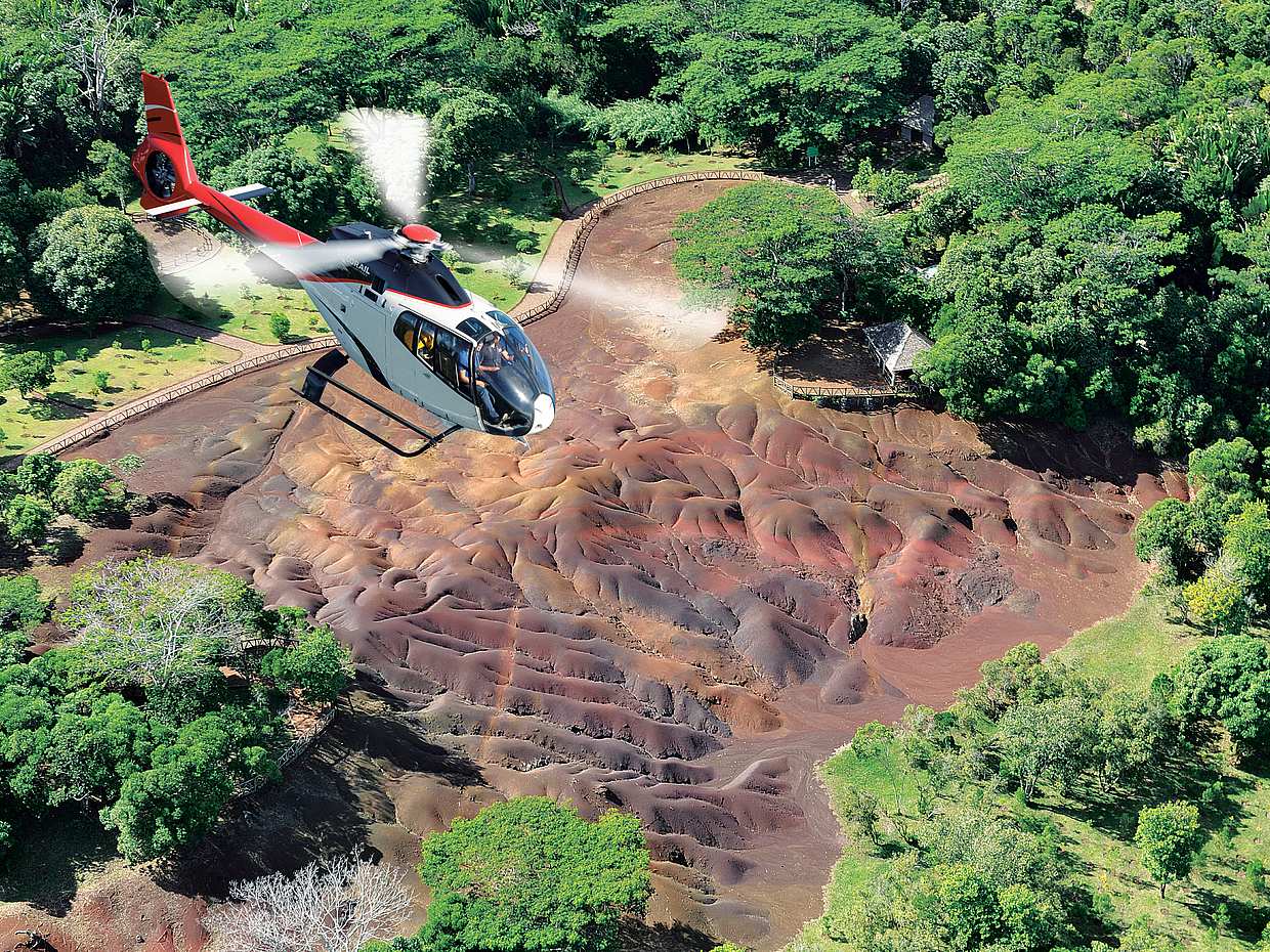 Excursión obligada en helicóptero desde Chamarel