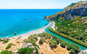 Foto 1 Desde Heraklion: Excursión de día completo a la playa de palmeras de Preveli, la playa de Damnioni y la ciudad de Rethymno