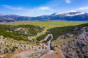 Foto 1 Lassithi-Hochebene und Höhle des Zeus von Heraklion aus