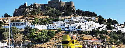 Фото 2 Flusspferd-U-Boot-Kreuzfahrt in Lindos mit Schwimmen in der Bucht von Navarone