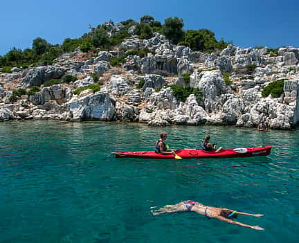 Foto 2 Fortgeschrittene Seekajakfahrt zur Insel Kekova. Privat Tour