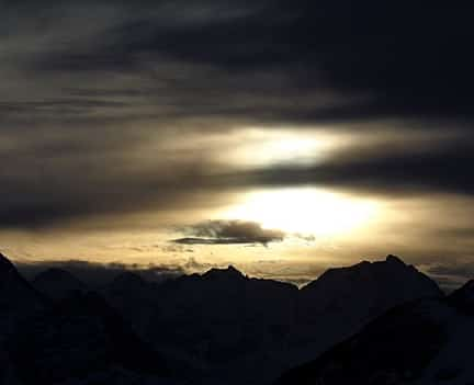 Foto 2 Private Schneeschuhwanderung bei Sonnenuntergang in Frankreich