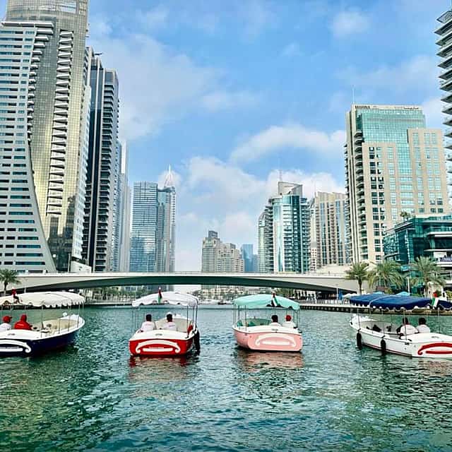 60-minute Private Duffy Boat Tour around Dubai Marina & JBR