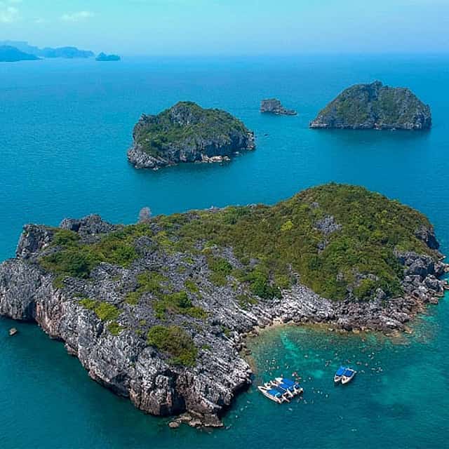 Samui: Ang Thong National Marine Park with Snorkeling and Kayaking by Big Boat