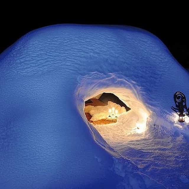 Snowshoeing and Savoyard Fondue in an Igloo in Courchevel