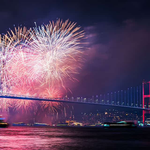 New Year's Eve Bosphorus Dinner Cruise with Soft Drink Menu