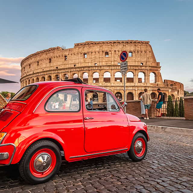 Fiat 500 Self-driving Tour for Couples in Rome