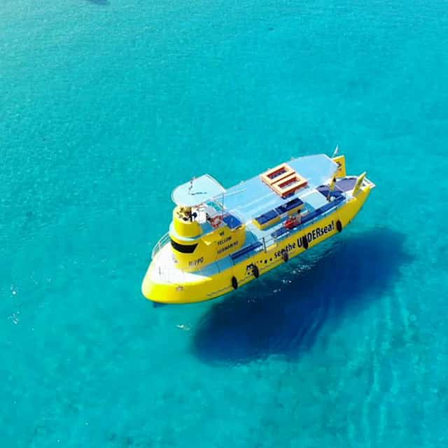 Hippo Submarine Cruise in Lindos with Navarone Bay Swim