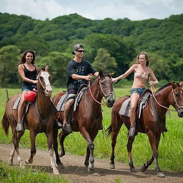 Arenal Volcano Horseback Riding and Baldi Hot Springs Private Tour
