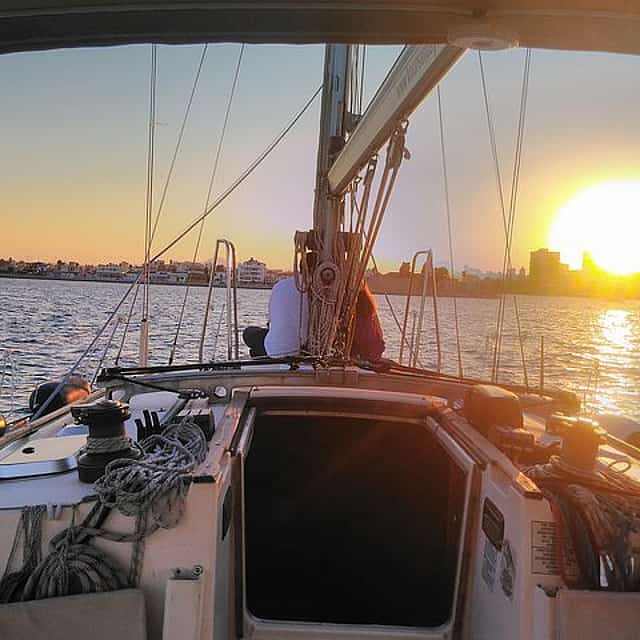 Private Champagne Sunset Cruise with a Sailing Yacht Koursaros
