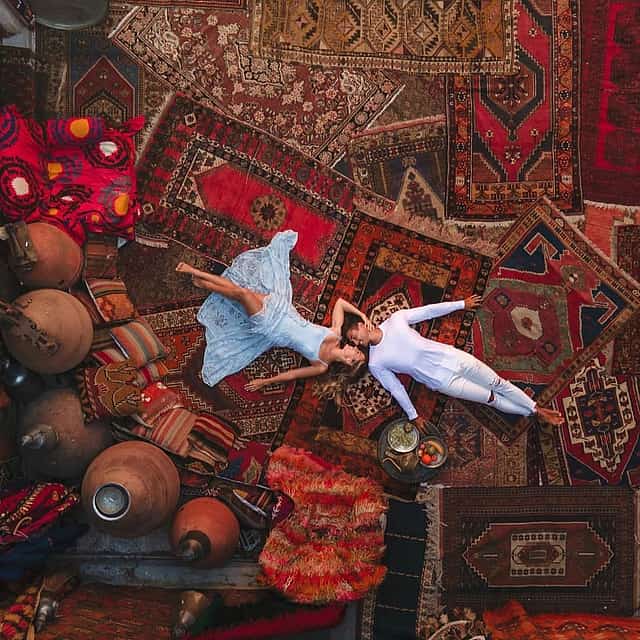 Photo Shooting with Cappadocia Historical Rugs