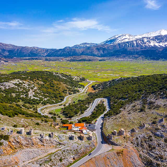 Planalto de Lassithi e caverna de Zeus de Heraklion