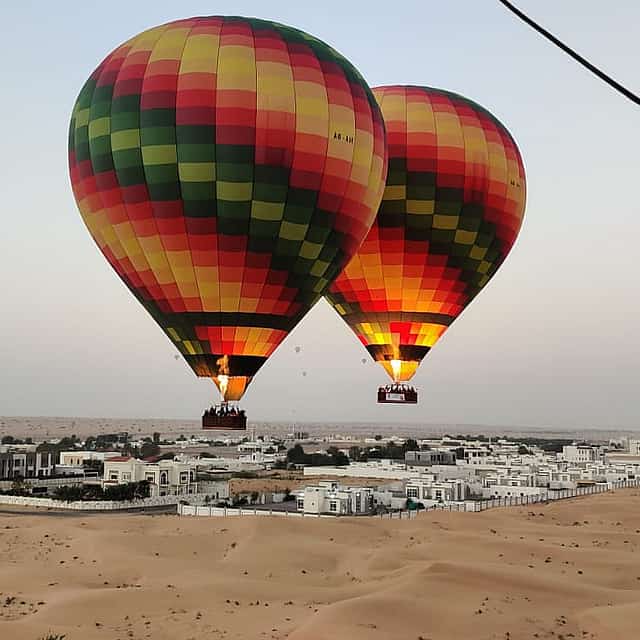 Hot Air Balloon Tour and Falconry in the Desert