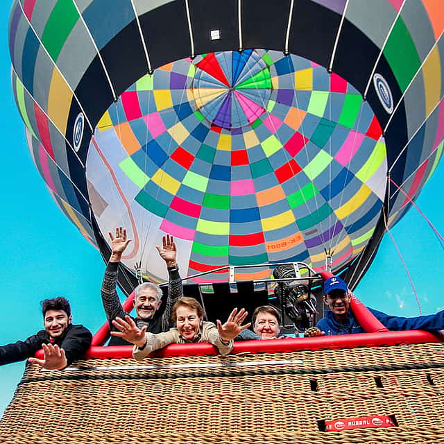 Vuelo en globo en grupo