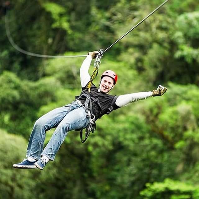 Arenal Volcano Zipline and Baldi Hot Springs Private Tour