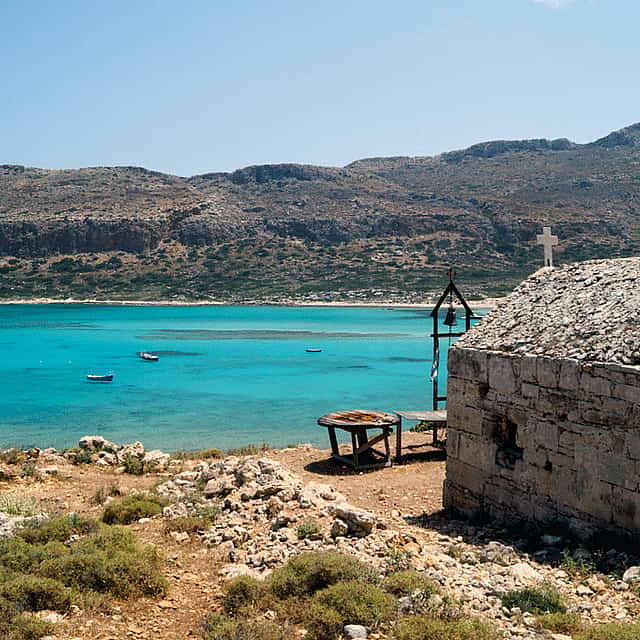 Balos - Lagoa Azul e a Ilha de Gramvousa de Heraklion