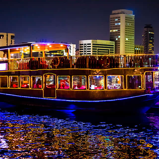 Dhow Cruise Dinner at Dubai Marina with Entertainment