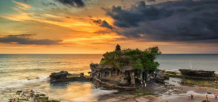 Photo 1 Sunset at Tanah Lot Temple