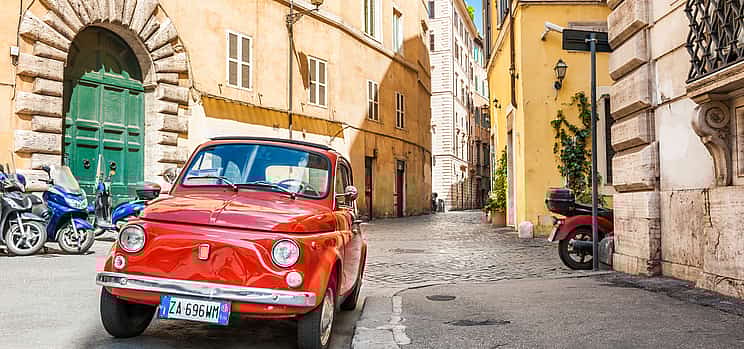 Zdjęcie 1 Pizza and Ice-cream Fiat 500 Private Self-drive Tour for Families