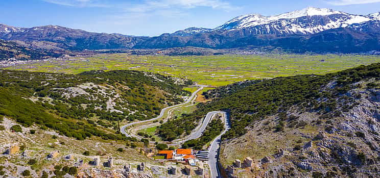 Photo 1 Lassithi Plateau and Zeus' cave from Heraklion