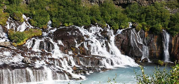 Photo 1 Borgarfjordur, Hraunfossar Waterfall and Glacier Ice Cave Private Super Jeep Tour