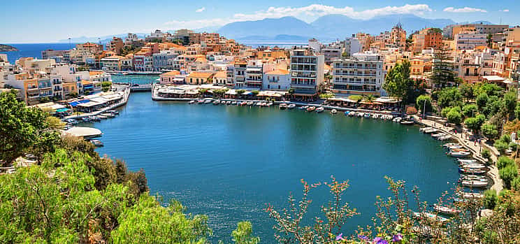 Foto 1 Agios Nikolaos, die Insel Spinalonga und Elounda von Heraklion aus