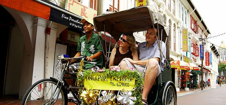 Foto 1 Nacht in Chinatown und Bugis Village mit Trishaw und Bumboat