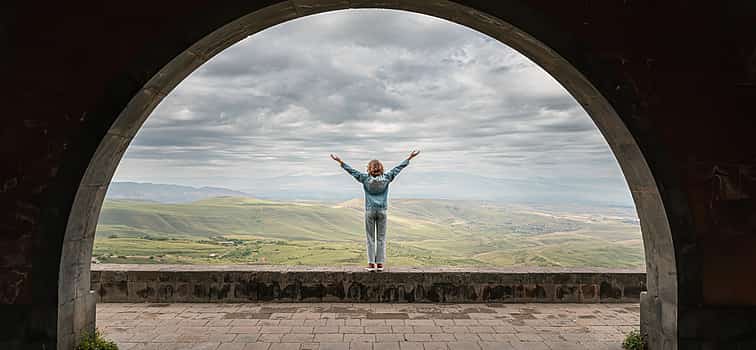 Photo 1 Private Tour to Charent's Arch, Garni Temple, Geghard Monastery and Symphony of Stones