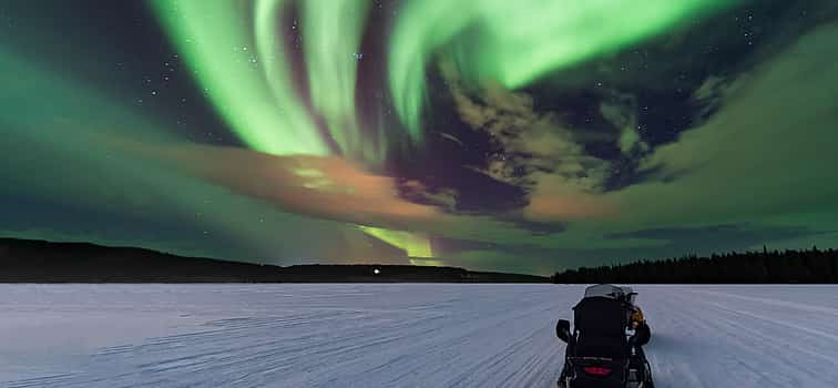 Photo 1 Small Group Aurora Snowmobiling