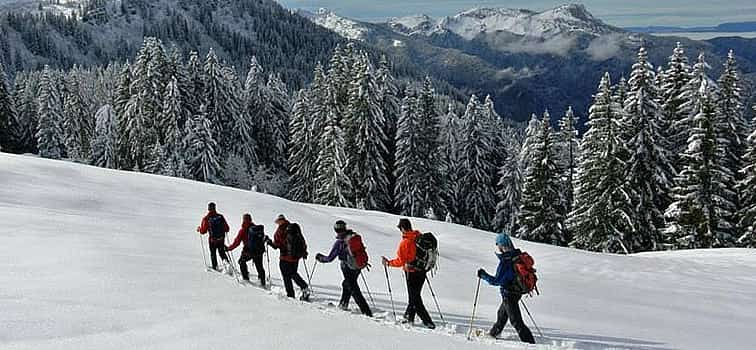 Foto 1 Private Schneeschuhwanderung bei Sonnenuntergang in Frankreich